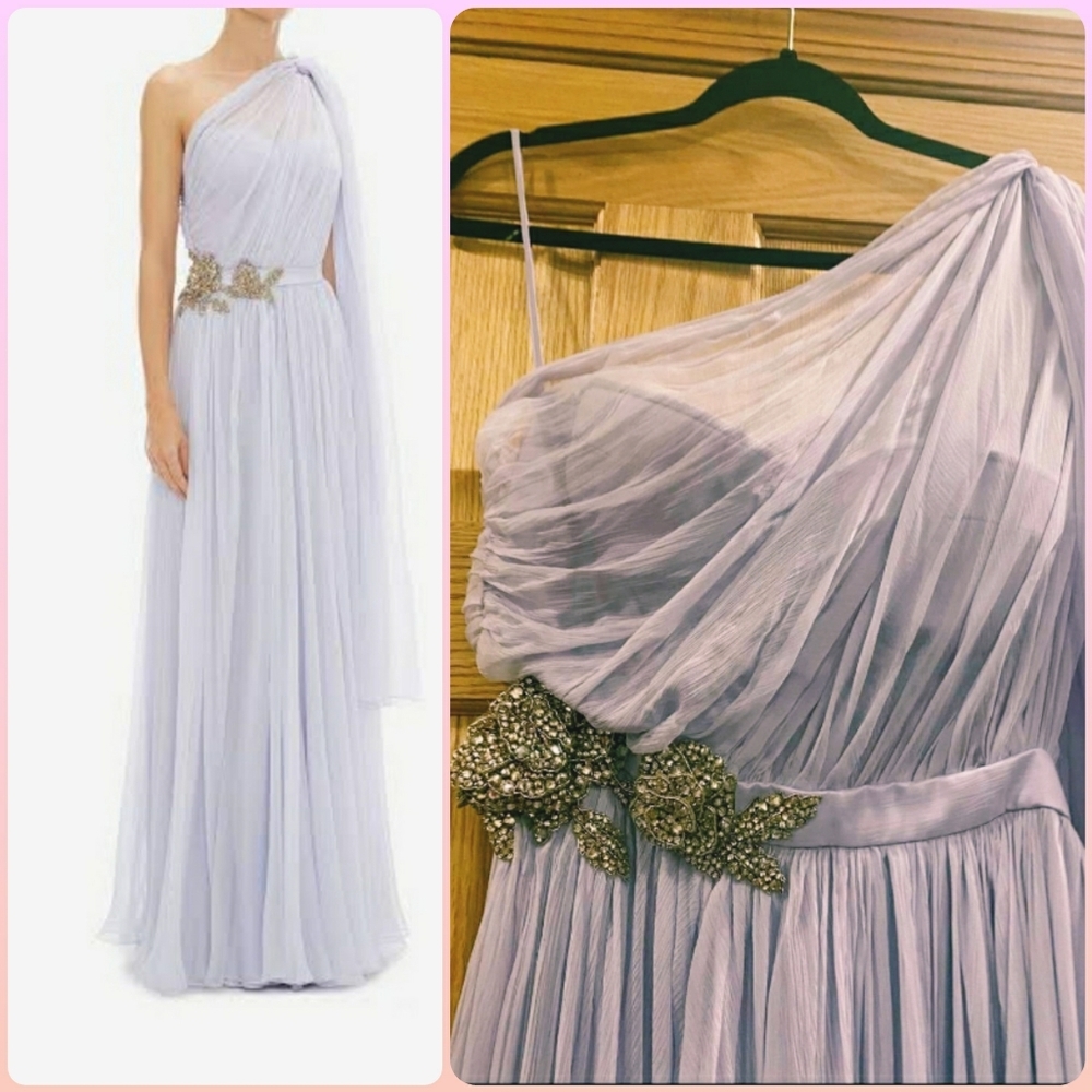 Alexander MQueen One Shoulder Silk Chiffon - Picture 4 of 16